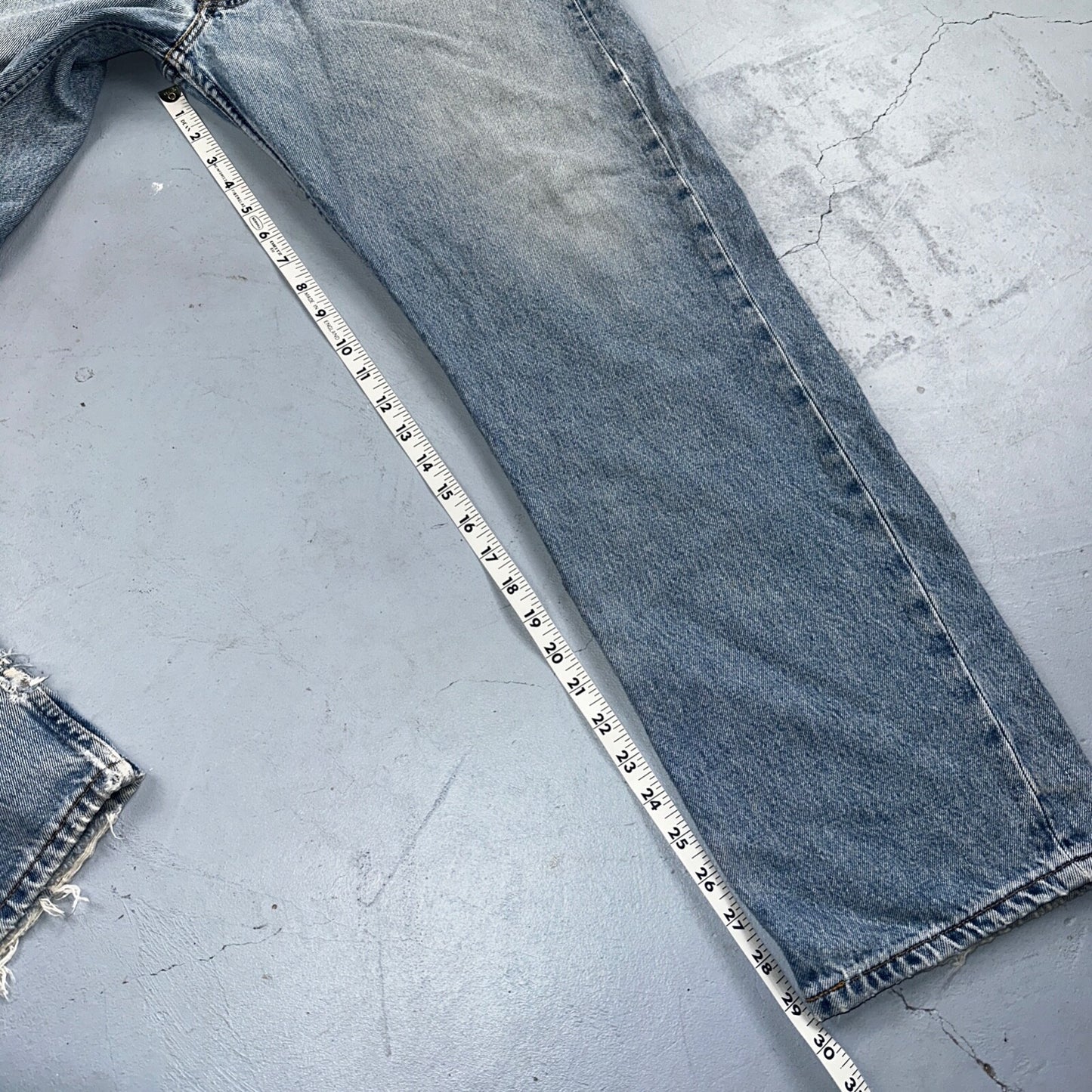 Levis 501 Vintage 90s Mexico Straight Leg Jeans 38x30 Y2K Light Wash Act 37x29