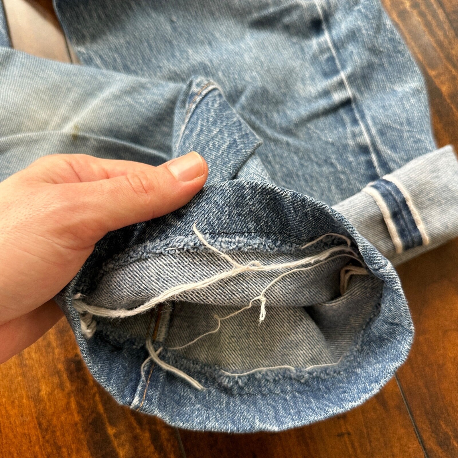 Levis Vintage 80s Redline Selvedge USA 501 XX Jeans 66 70s 32x34 Act 29x25