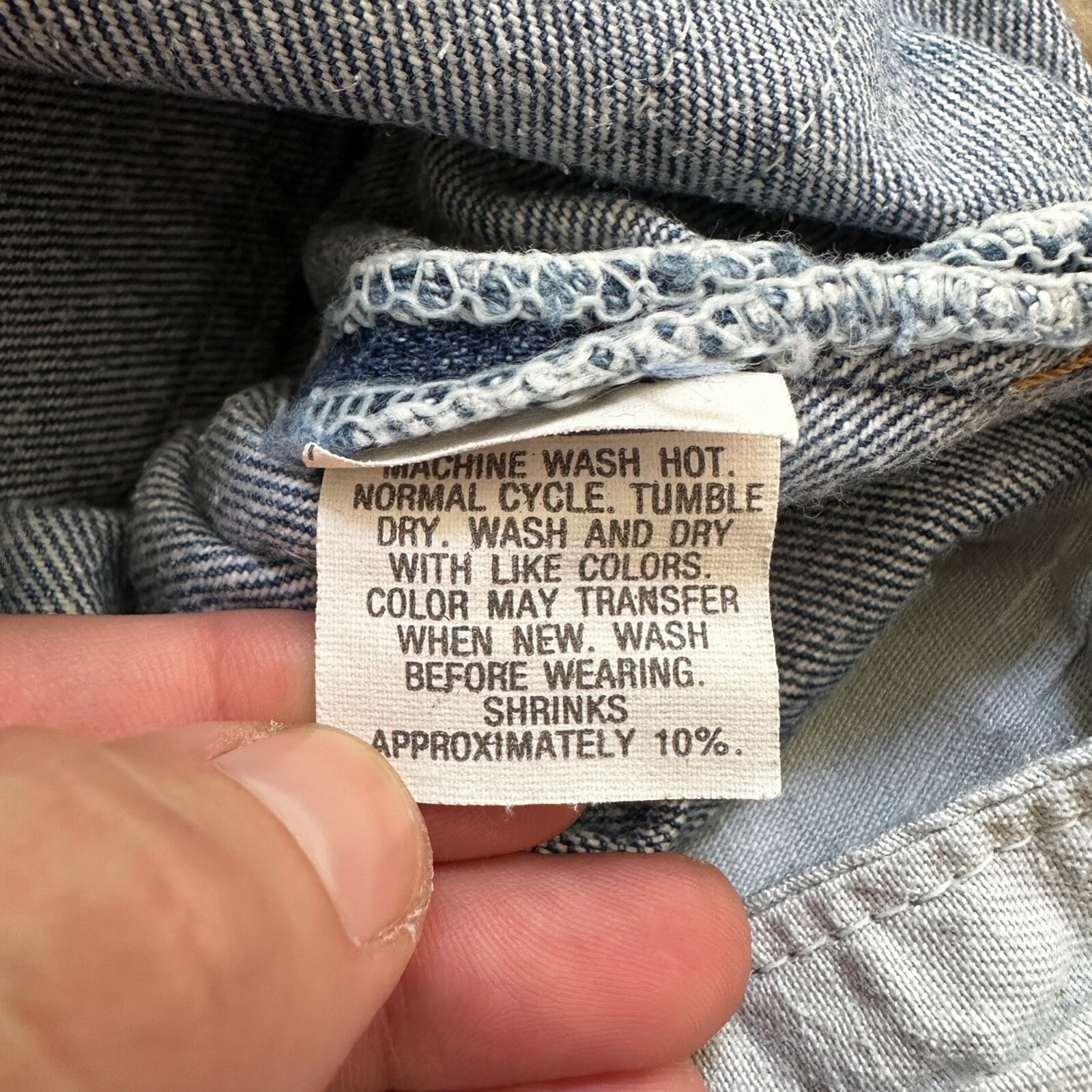 VTG 80s Levis 501 Button Fly 38x36 USA Tag Jeans Straight Wash Blue XX Act 34x32