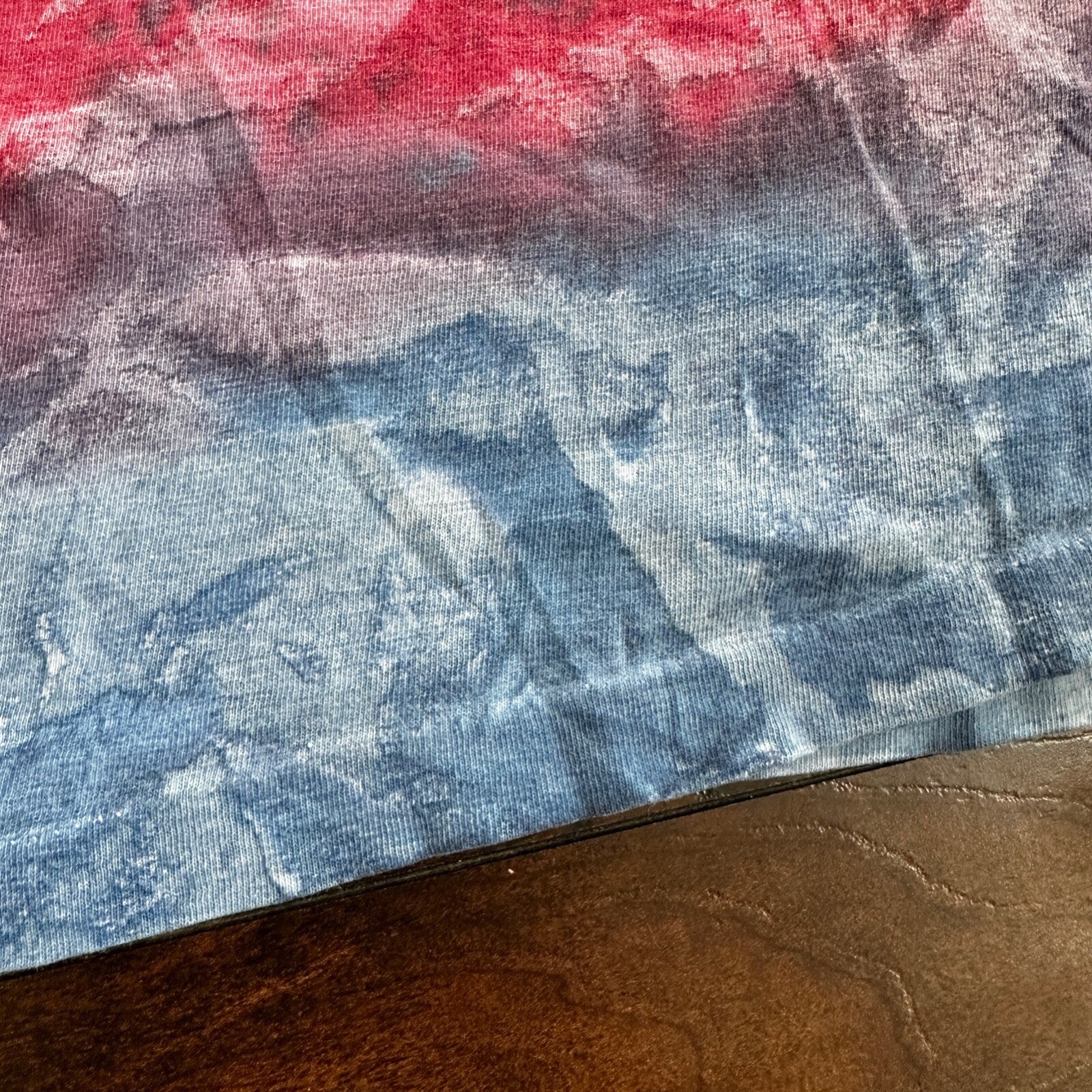 Tie Dye Vintage T Shirt Green Blue Red Crazy Rap Grateful Dead Stoner Boxy