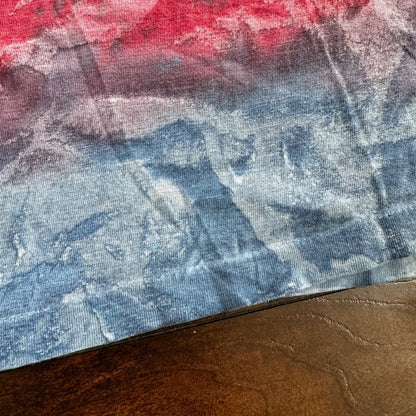 Tie Dye Vintage T Shirt Green Blue Red Crazy Rap Grateful Dead Stoner Boxy