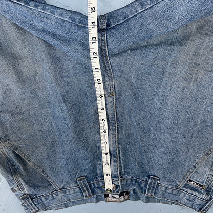 PCI PEAR CONNECTION Kenpa Blue Denim Baggy Skate Cargo Shorts Men Size 38 Y2K