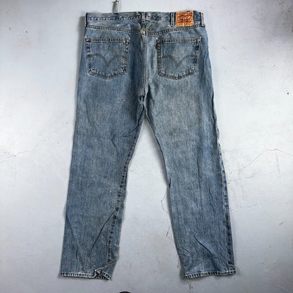 Levis 501 Vintage Y2K XX Straight Leg Jeans Blue Light Wash 40x34 Act 40x32
