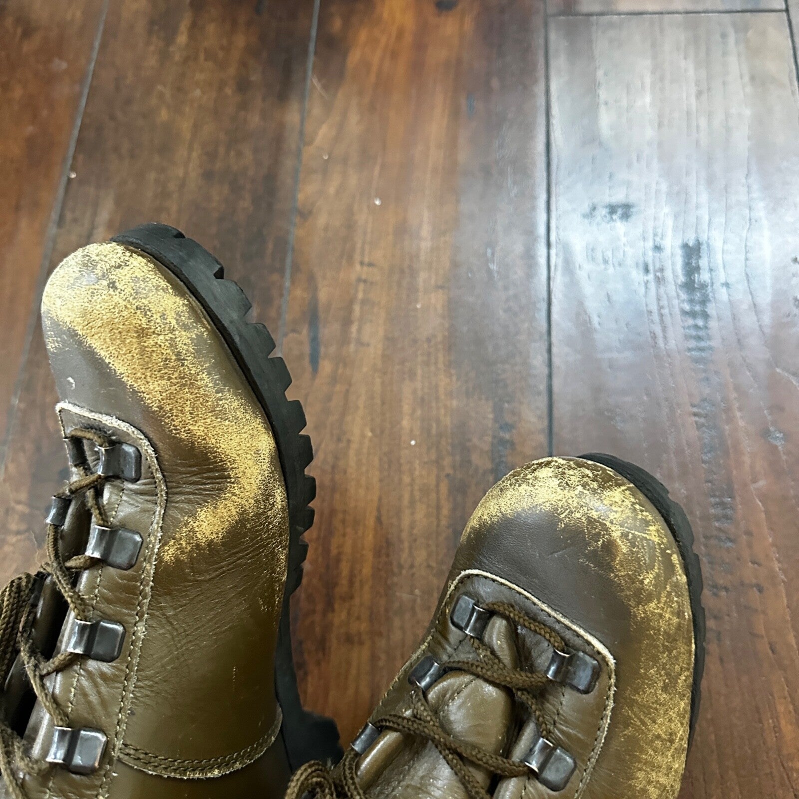 VTG Dunham Men’s 7? Tyrolean Mountain Hiking Boots Vibram Sole Italy