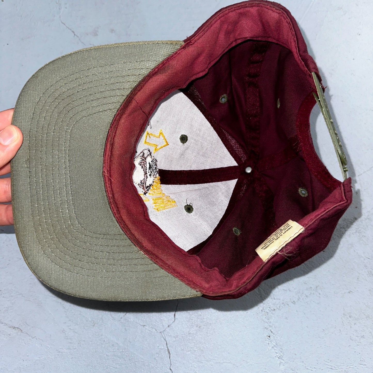 Vintage Taz Looney Tunes Hat My Way or No Way 90s Snapback Cap Warner Bros