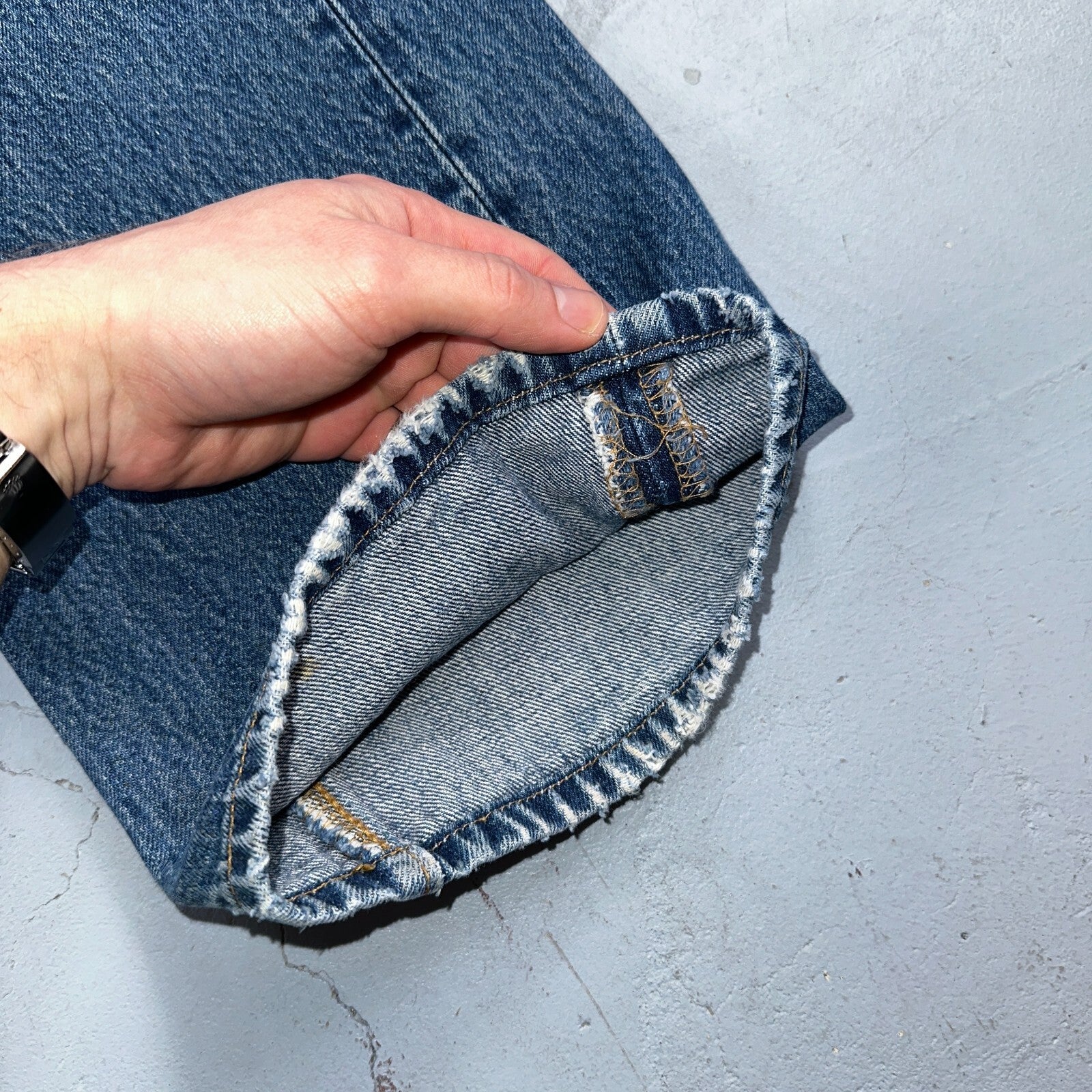 Levis 501 Vintage Y2K Mexico Straight Leg Jeans 36x29 90s Med Wash Act 35x28