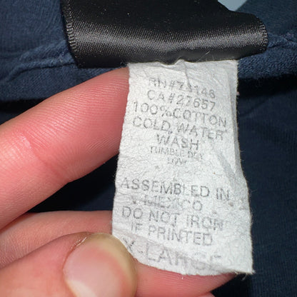 Rusty Surf Shirt 90s Y2K Skate Grunge Navy Blue Hibiscus Vintage Hawaii Sz XL