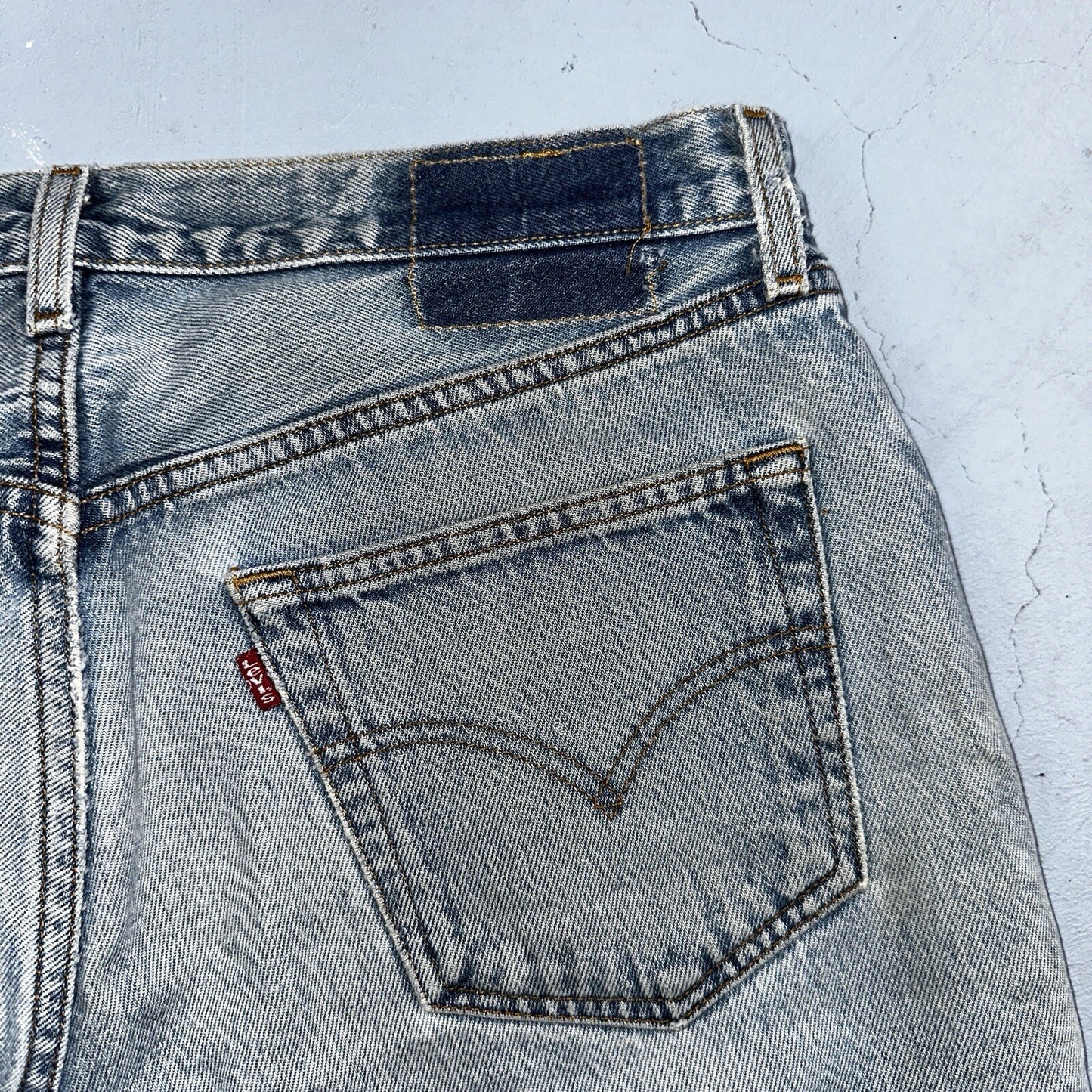 Levis 501 Vintage 90s Mexico Straight Leg Jeans 34x32 Y2K Light Wash Act 33x27