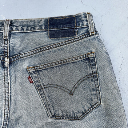 Levis 501 Vintage 90s Mexico Straight Leg Jeans 34x32 Y2K Light Wash Act 33x27