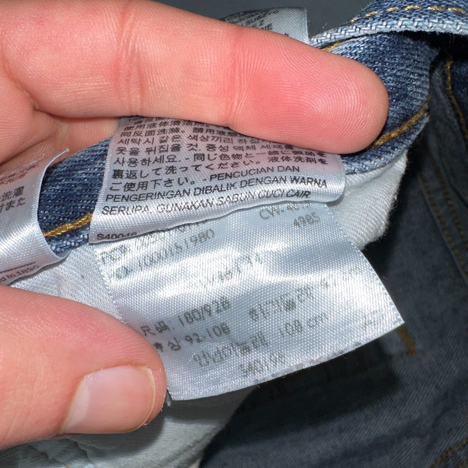 Levis 501 Y2K XX Straight Leg Jeans Blue VTG Med Wash 36x34 Act 37x32