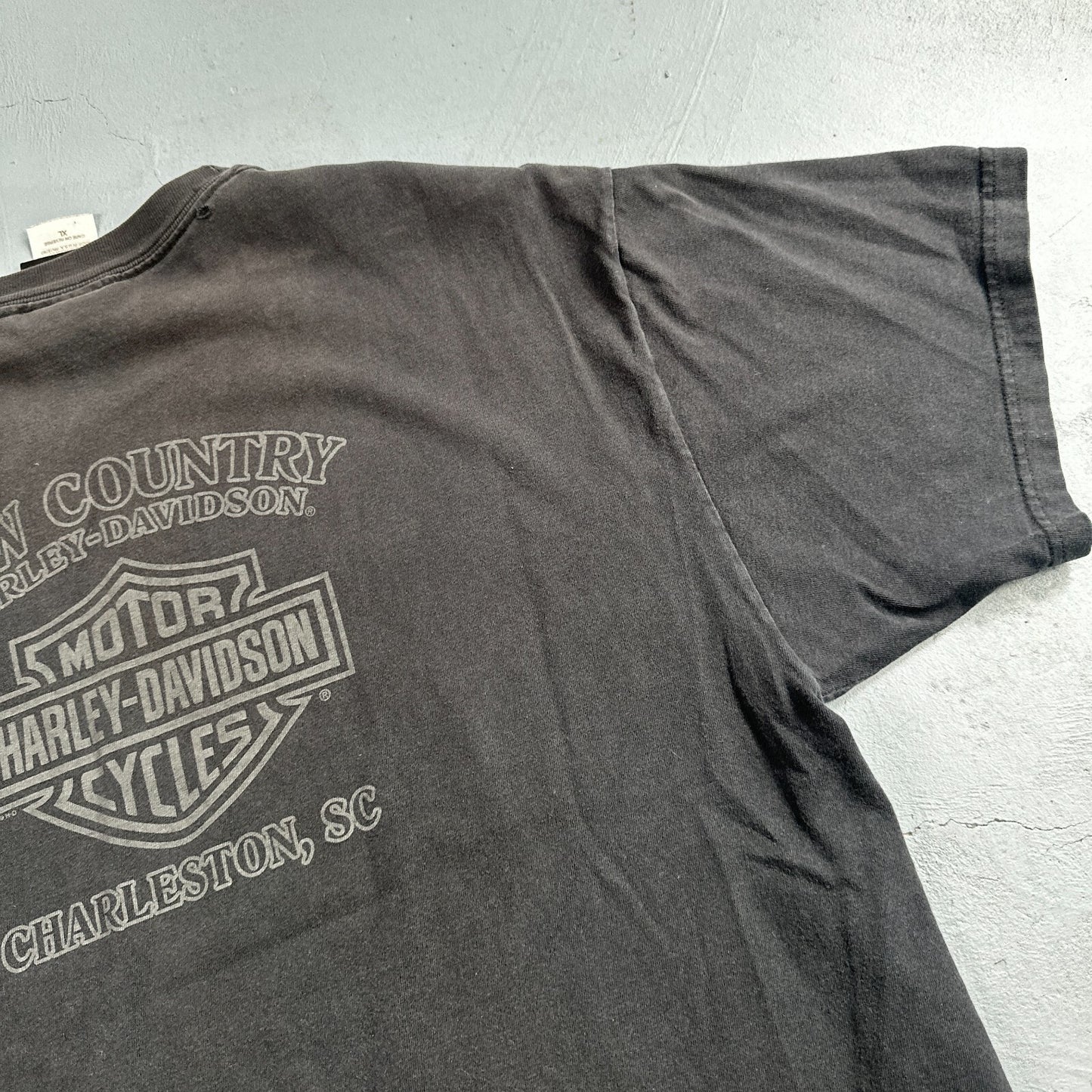 Harley Davidson Charleston SC VTG T Shirt Motorcycle Bike Graphic Free Country