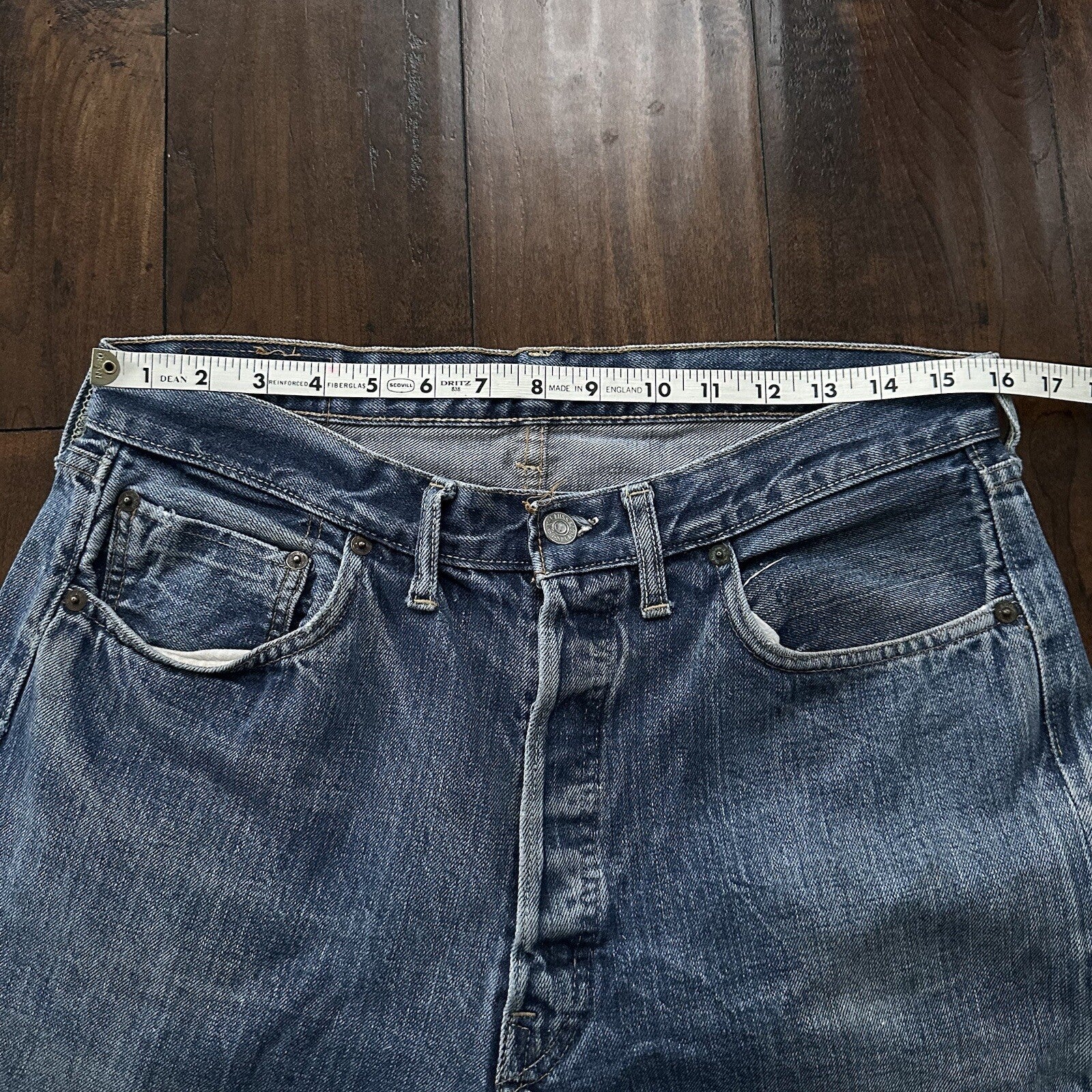 Levis 501 XX Big E True Vintage 60s Redline Selvedge Denim Jeans 1960s 32x28 31