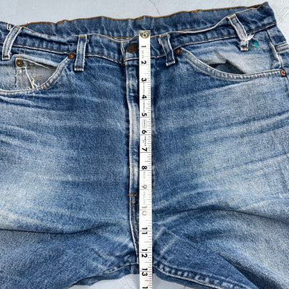 Levis 517 Vintage 80s USA Orange Tab Bootcut Flare Blue Worn Jeans Act 34x29
