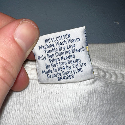 Christmas Vintage T Shirt 90s Single Stitch White Present Gift Funny Quote Text