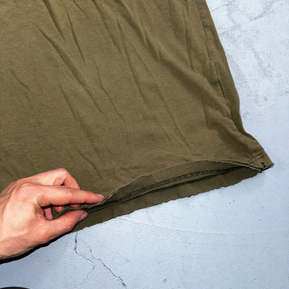 Carhartt K87 ARG Fit Pocket T-Shirt Mens 2XL Greeb Army Thrashed Holes Worn