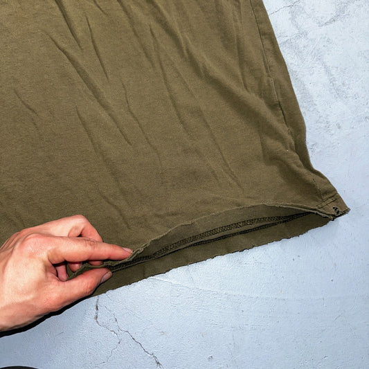 Carhartt K87 ARG Fit Pocket T-Shirt Mens 2XL Greeb Army Thrashed Holes Worn