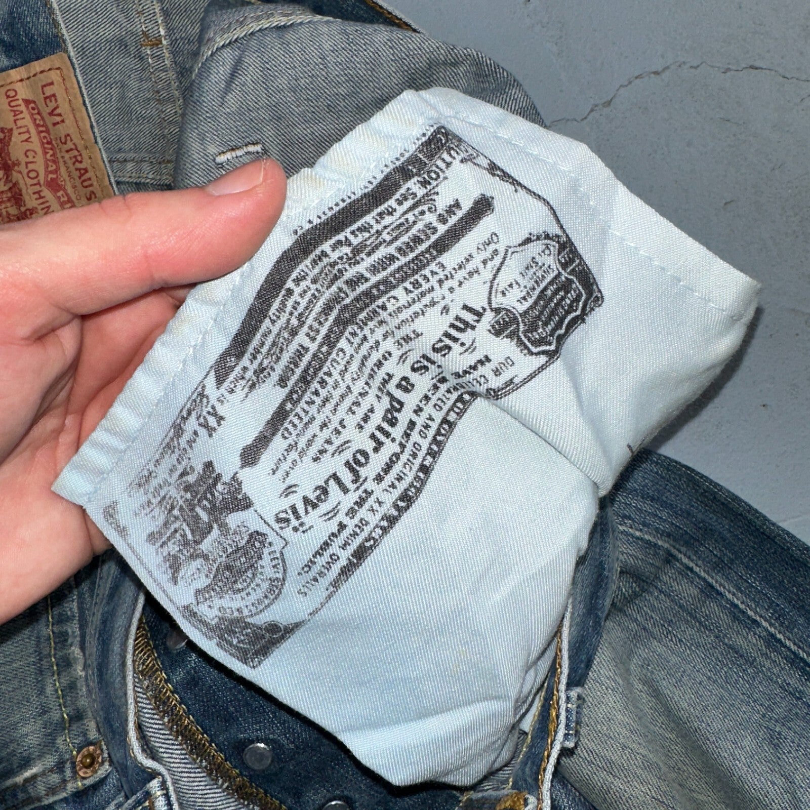 Levis 501 Vintage Y2K XX Straight Leg Jeans Blue Med Wash 34x34 Act 33x30