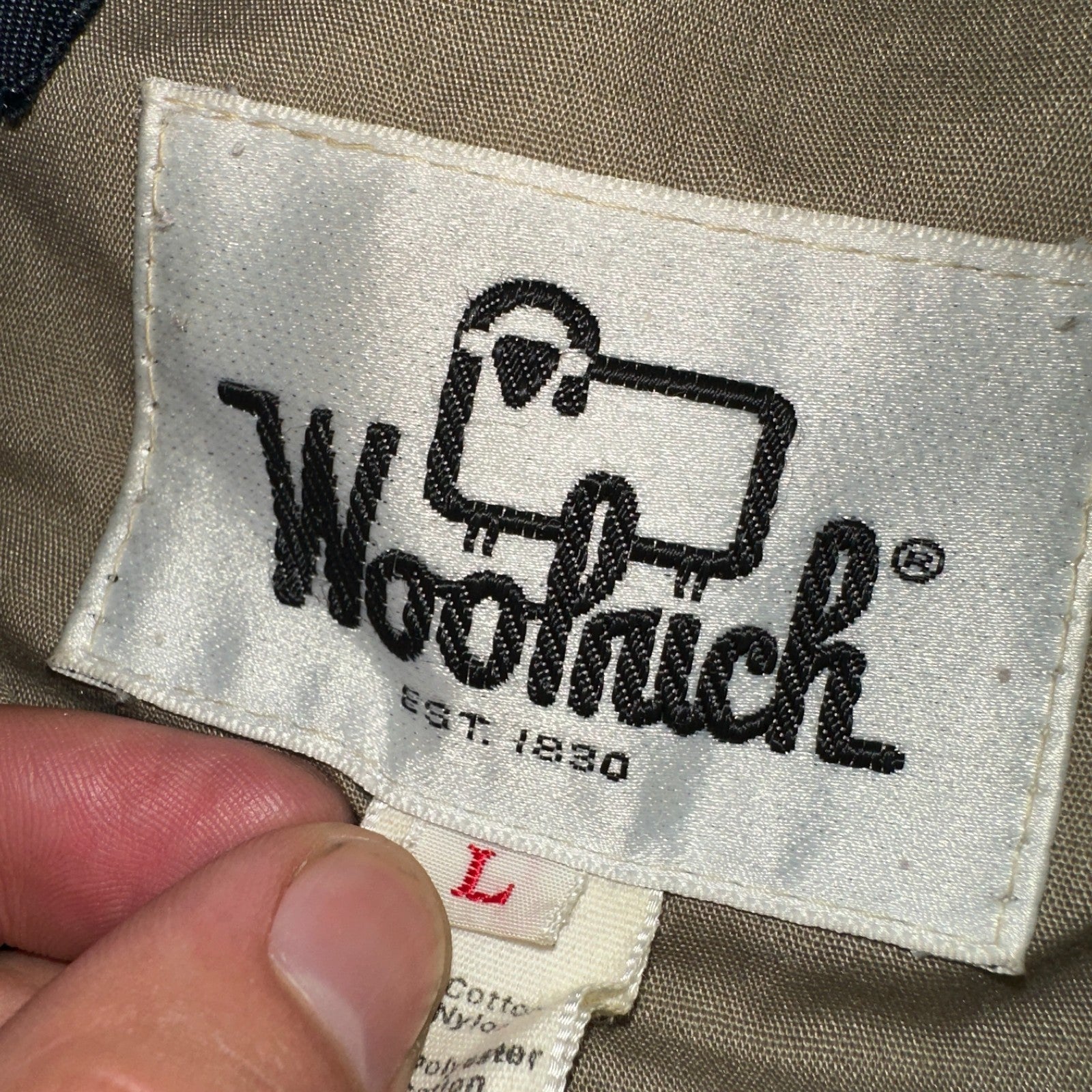 VTG Woolrich USA Mountain Parka Shell Jacket Blue Hiking 1970s 70s Blue Large