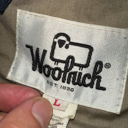 VTG Woolrich USA Mountain Parka Shell Jacket Blue Hiking 1970s 70s Blue Large