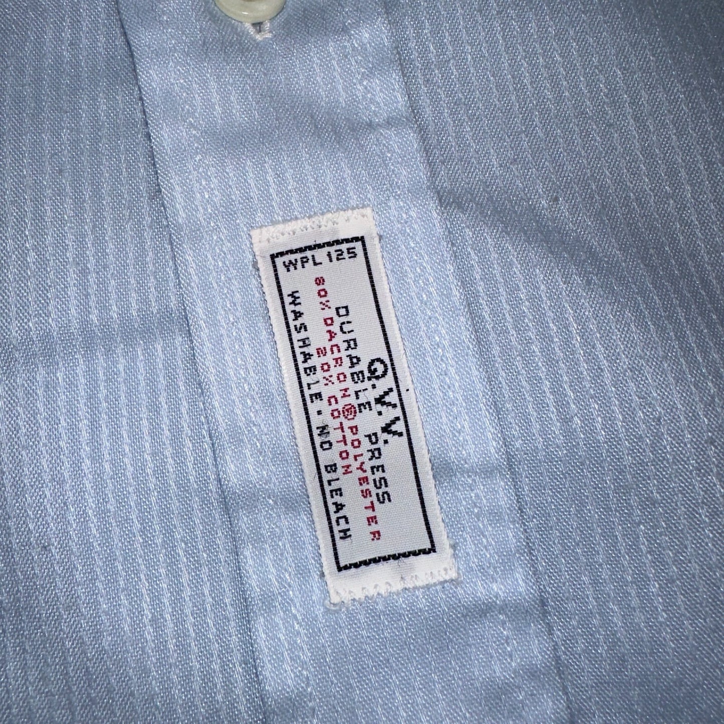 Christian Dior VTG Button Shirt Long Sleeve Men’s 16.5 Blue Basic Chemises QVV