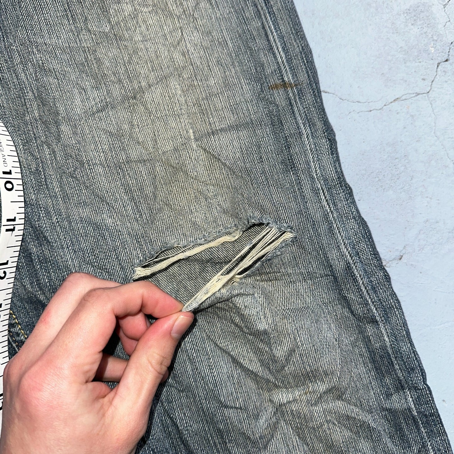 Levis 501 Vintage Y2K XX Straight Leg Jeans Blue Med Wash 34x34 Act 34x32