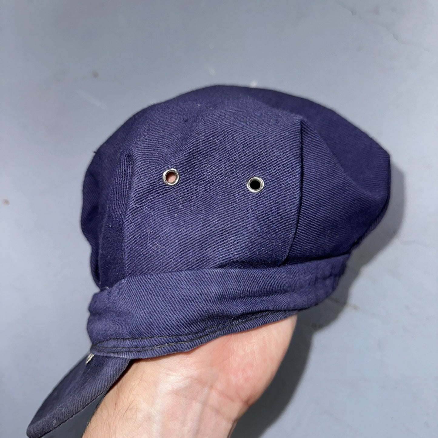Vintage 1960s 60s Carhartt Union Workwear Engineer Cap Hat Conductor Heart Logo