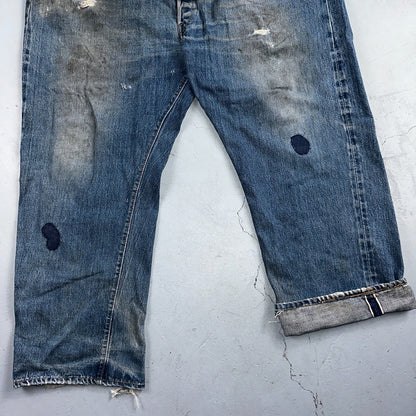 Levis 501 Vintage 70s SS Redline Selvedge USA XX Jeans Med Wash 48x30 Act 44x27