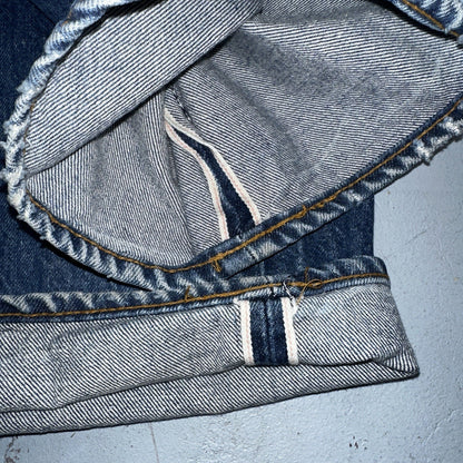 Levis 501 Vintage 80s Redline Selvedge USA XX Jeans Med Wash 40x36 Act 36x32