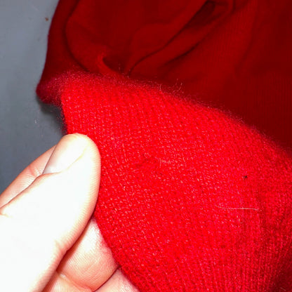 Embassy Row Sweater Men's L Red Cashmere Wool Knit V Neck Pullover