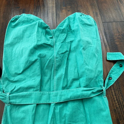 Vintage USA Rockabilly Womens Dress Skirt 60s 70s Green Cute Summer