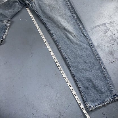 Levis 501 Vintage 90s Straight Leg Jeans 32x30 80s Light Wash Act 28x30 Thrashed