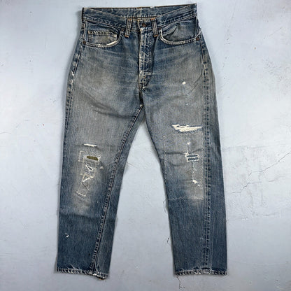 Vintage LEVIS 505 Jeans Big E 1960s Denim 30x26 USA 60s 501 502 Talon Zipper