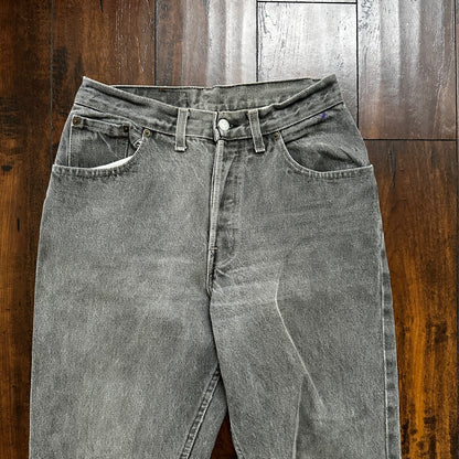 VTG 90s Levis 501 Button Fly 27x30 USA Tag Jeans Straight Wash Grey XX Act Faded
