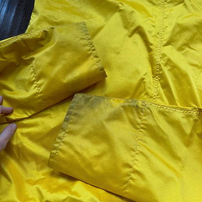VTG Terrramar 1990s Diamond Jacket Mens Yellow XL Parka Rain Workwear