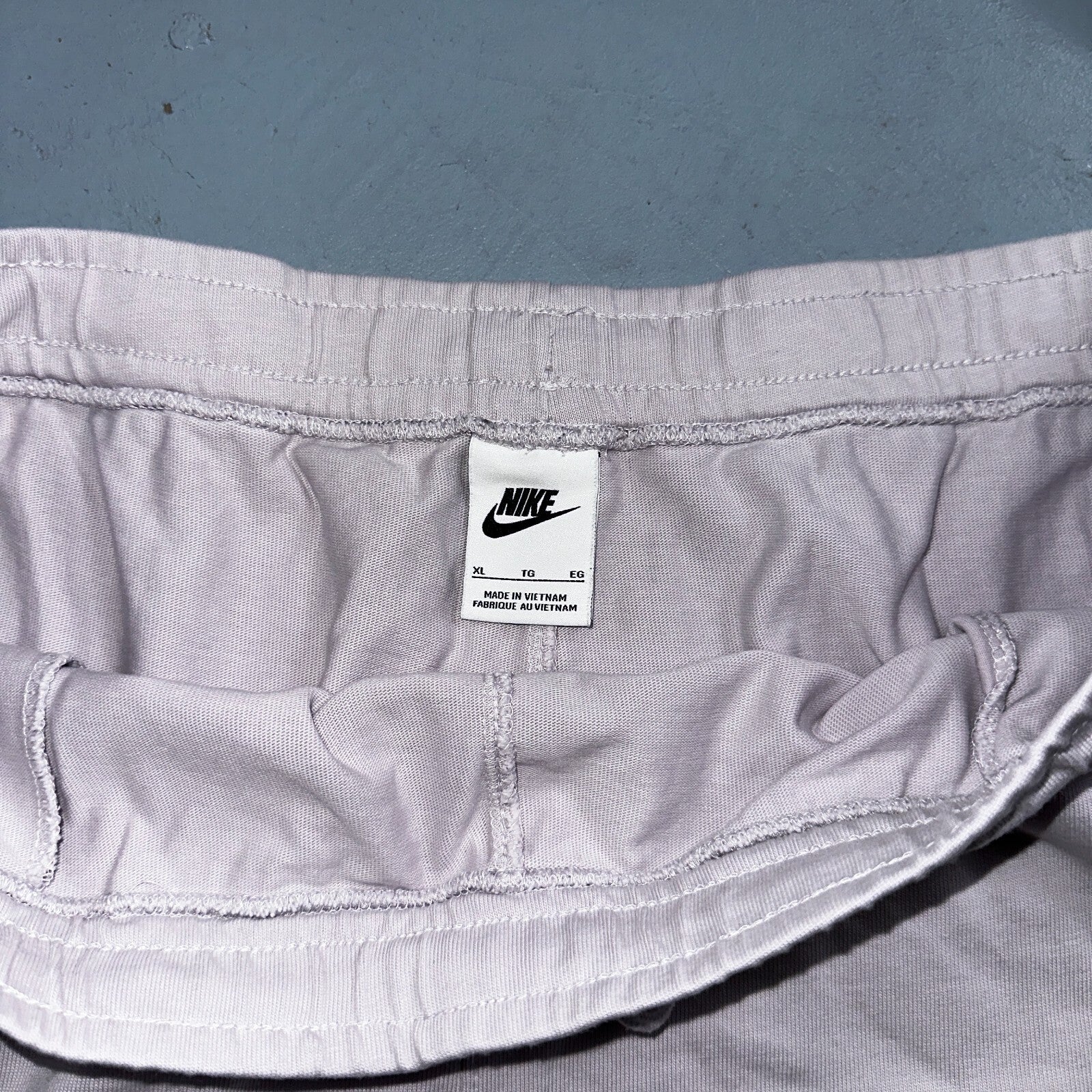 Nike Sportswear Shorts Womens XL Light Purple Drawstring Waist Athletic Lounge