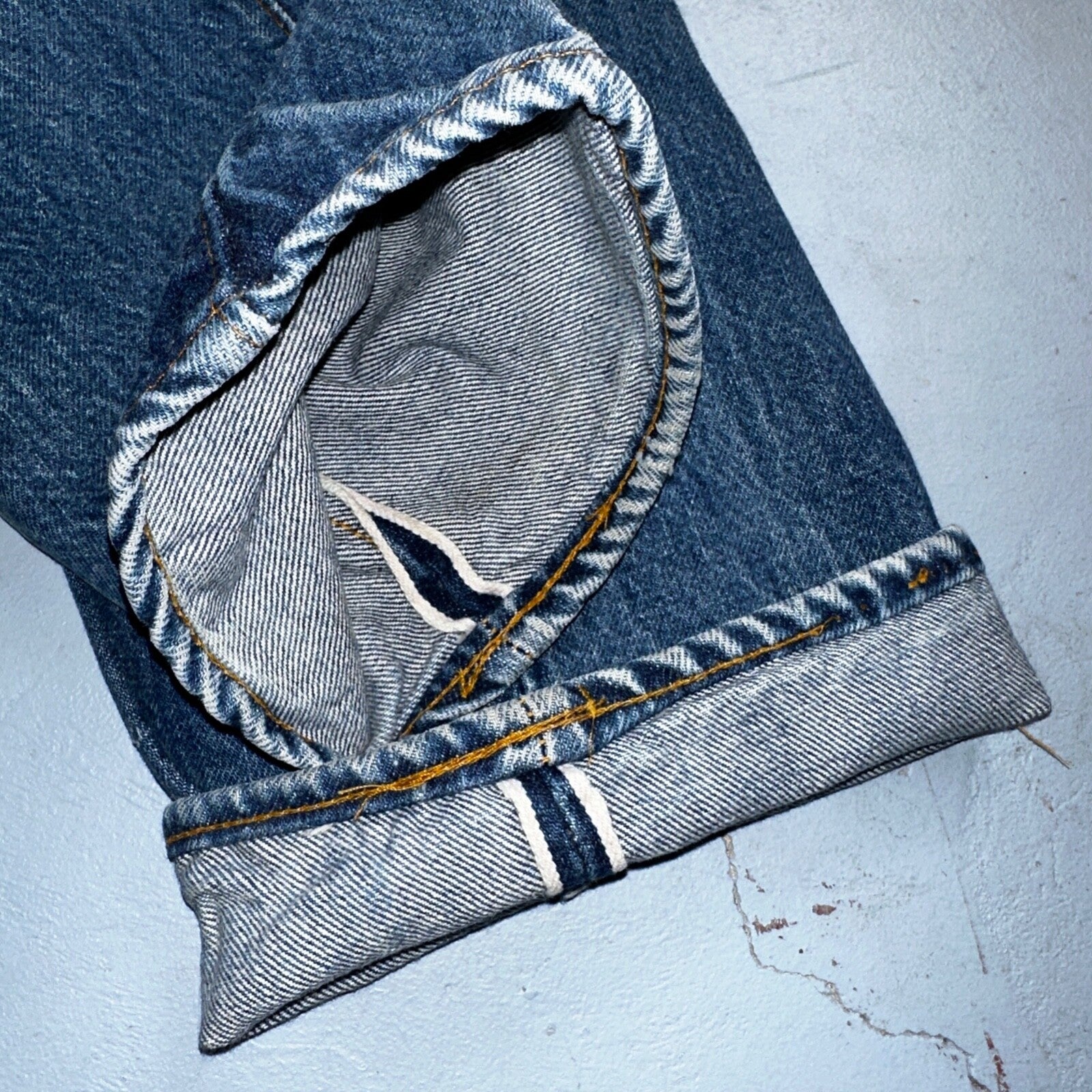 Levis 501 Vintage 80s Redline Selvedge USA XX Jeans Med Wash 27x34 Act 24x30