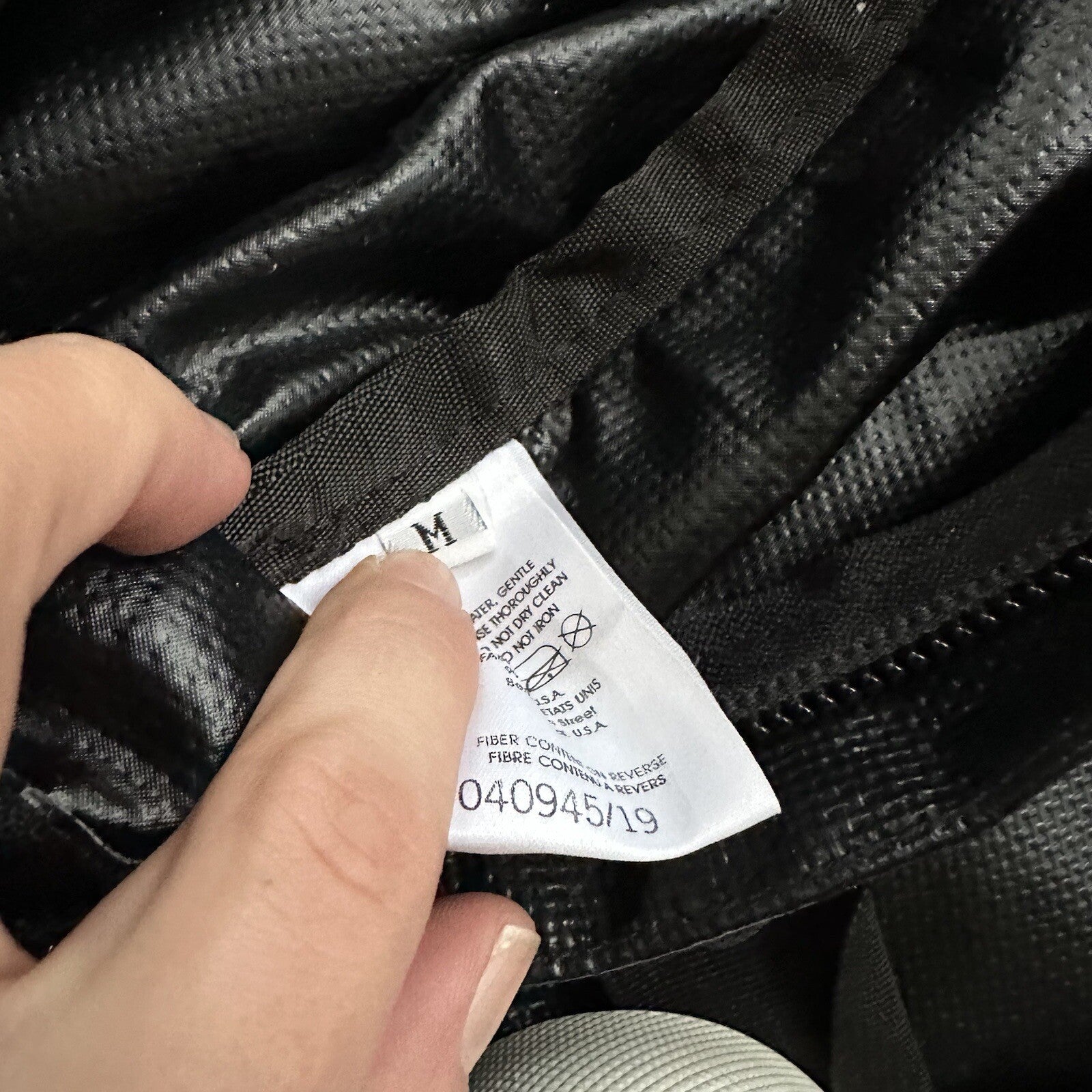 VTG North Face SKI Gear Duffle Gym Bag USA Made Leather Handle Rubber Coated 80s