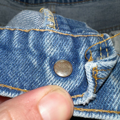 Levis 517 Vintage 80s USA Red Tab Bootcut Flare Blue Denim Jeans Act 34x30