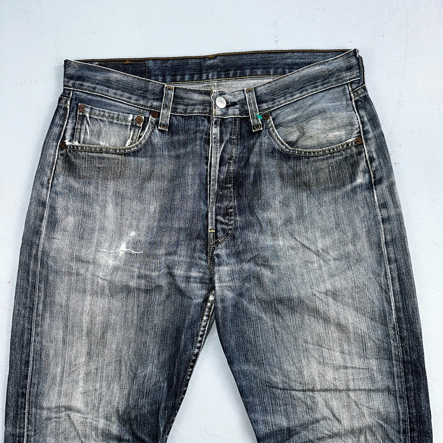 Levis 501 Vintage Y2K XX Straight Leg Jeans Blue Med Wash 33x30 Act 32x28