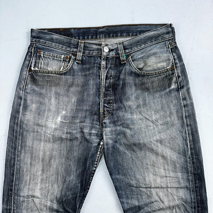 Levis 501 Vintage Y2K XX Straight Leg Jeans Blue Med Wash 33x30 Act 32x28
