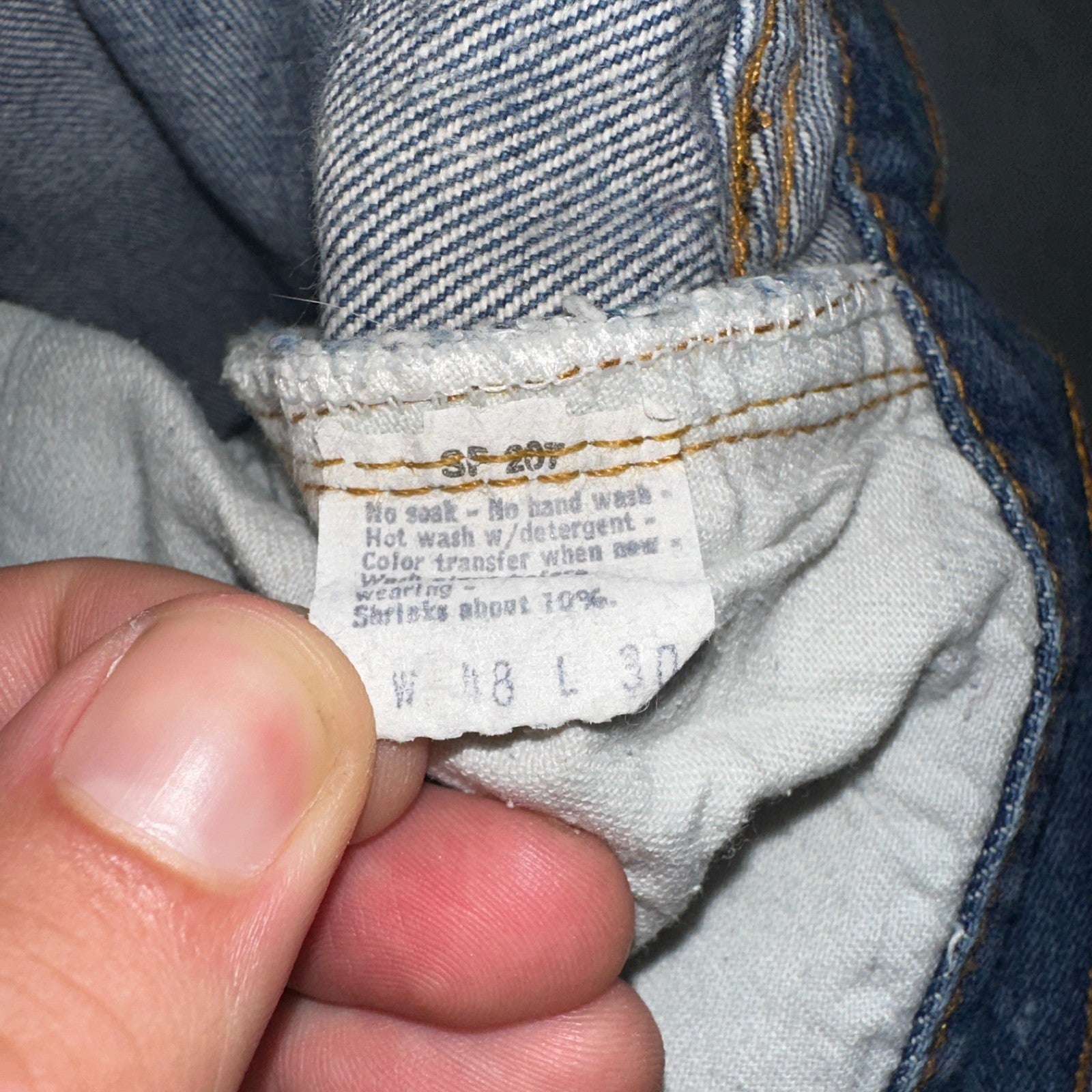 Levis 501 Vintage 80s Redline Selvedge USA XX Jeans Med Wash 48x30 Act 43x27