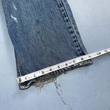 Levis 517 Vintage 80s USA Red Tab Bootcut Flare Blue Denim Jeans Act 34x30