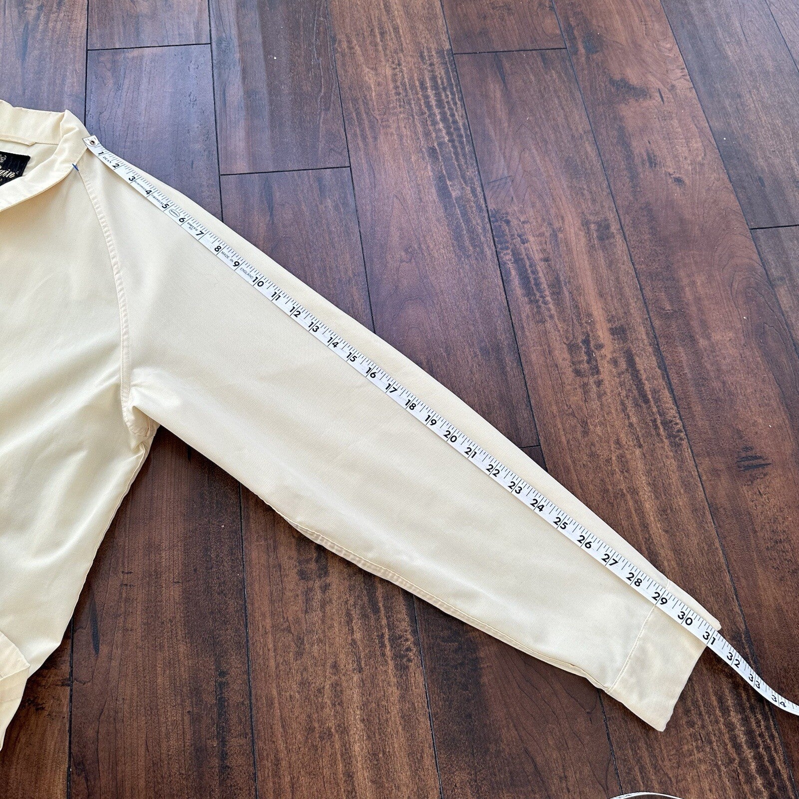 Vintage Work Jacket Men's Yellow Full Zip Gabardine 60s Talon 70s Chore Light