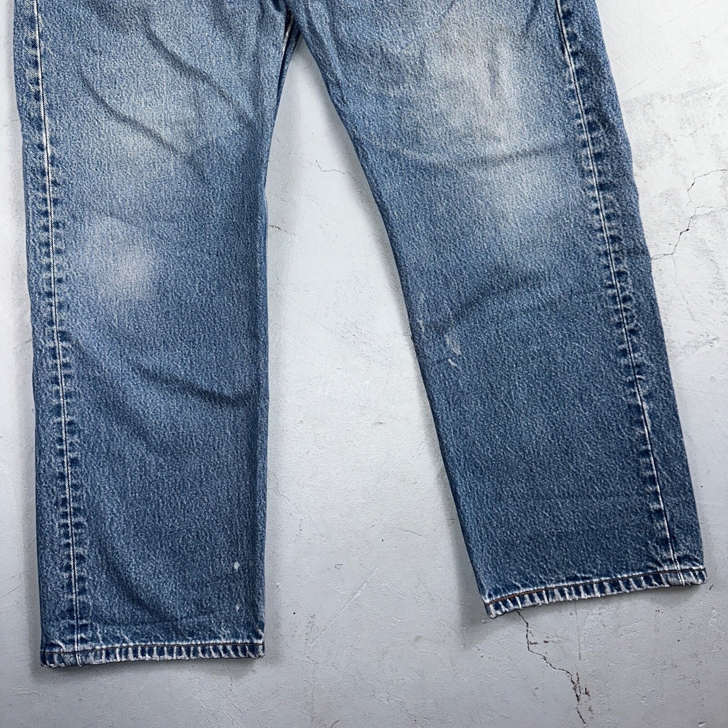 Levis 501 Vintage 90s USA XX Straight Leg Jeans Blue Med Wash 42x32 Act 38x27