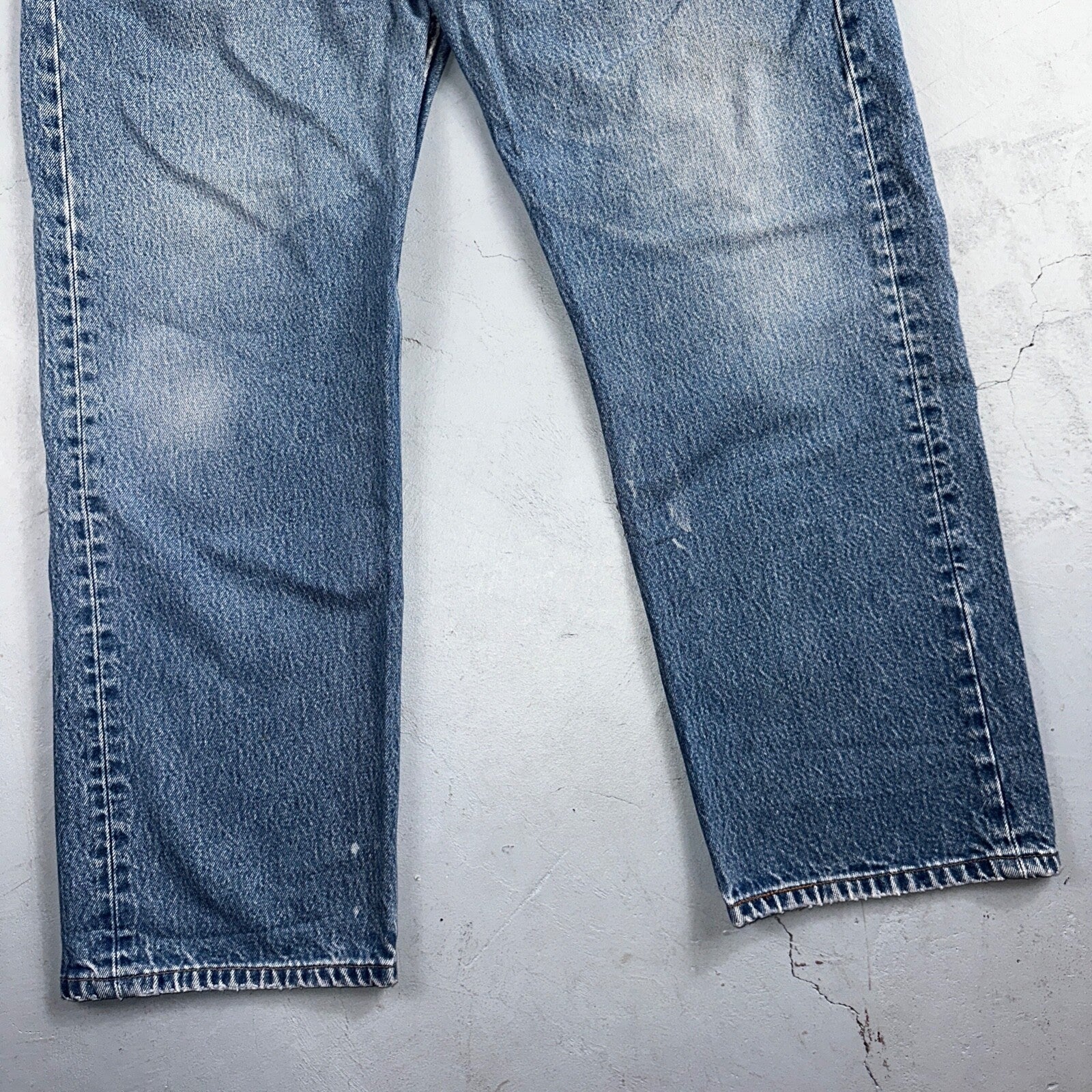 Levis 501 Vintage 90s USA XX Straight Leg Jeans Blue Med Wash 42x32 Act 38x27