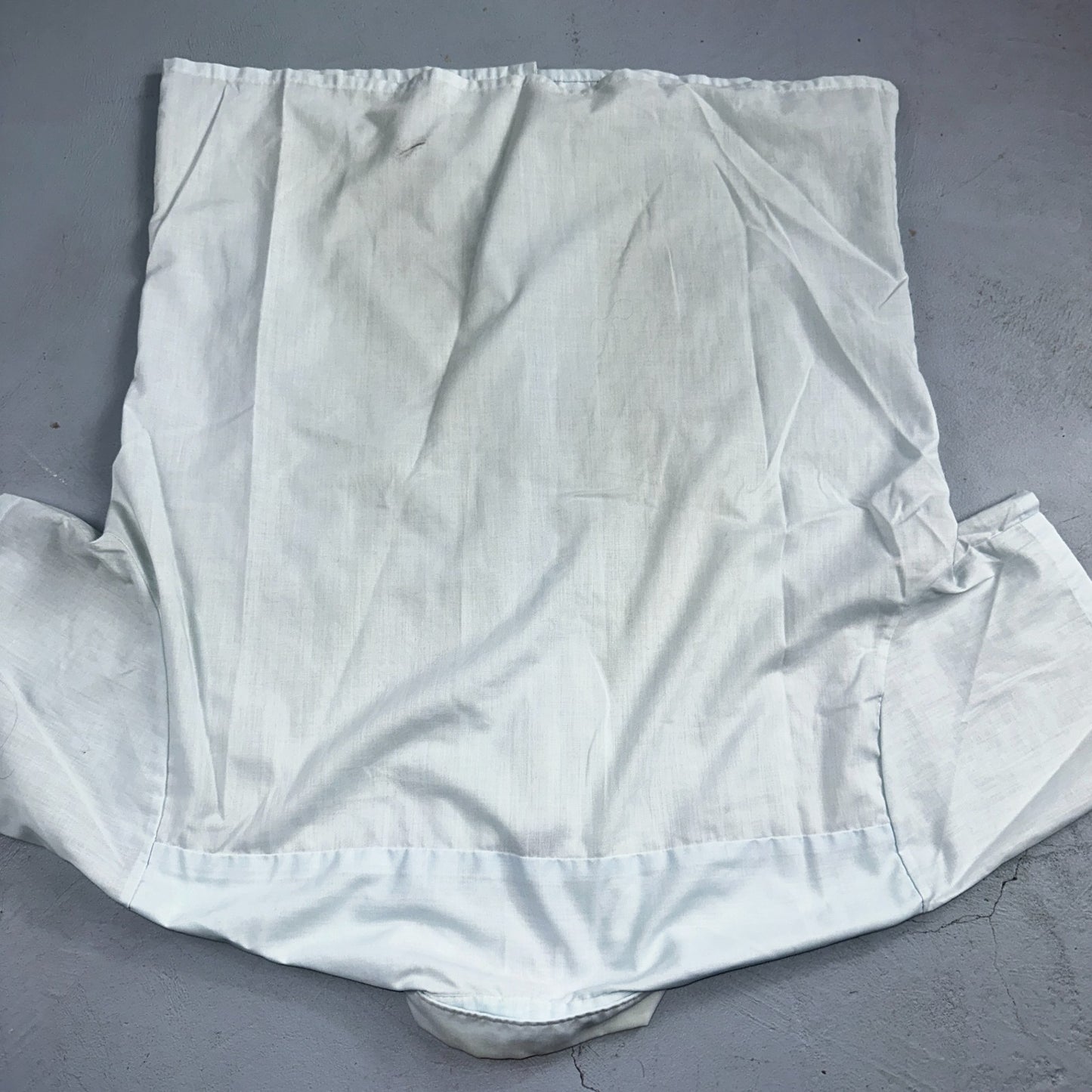 Vtg 50s 60s Penneys Towncraft Loop Collar Shirt Mens L Blue Simple Light Camp