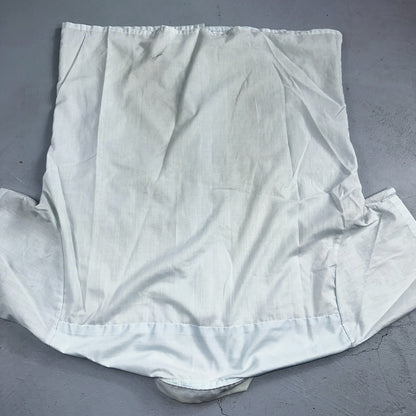 Vtg 50s 60s Penneys Towncraft Loop Collar Shirt Mens L Blue Simple Light Camp