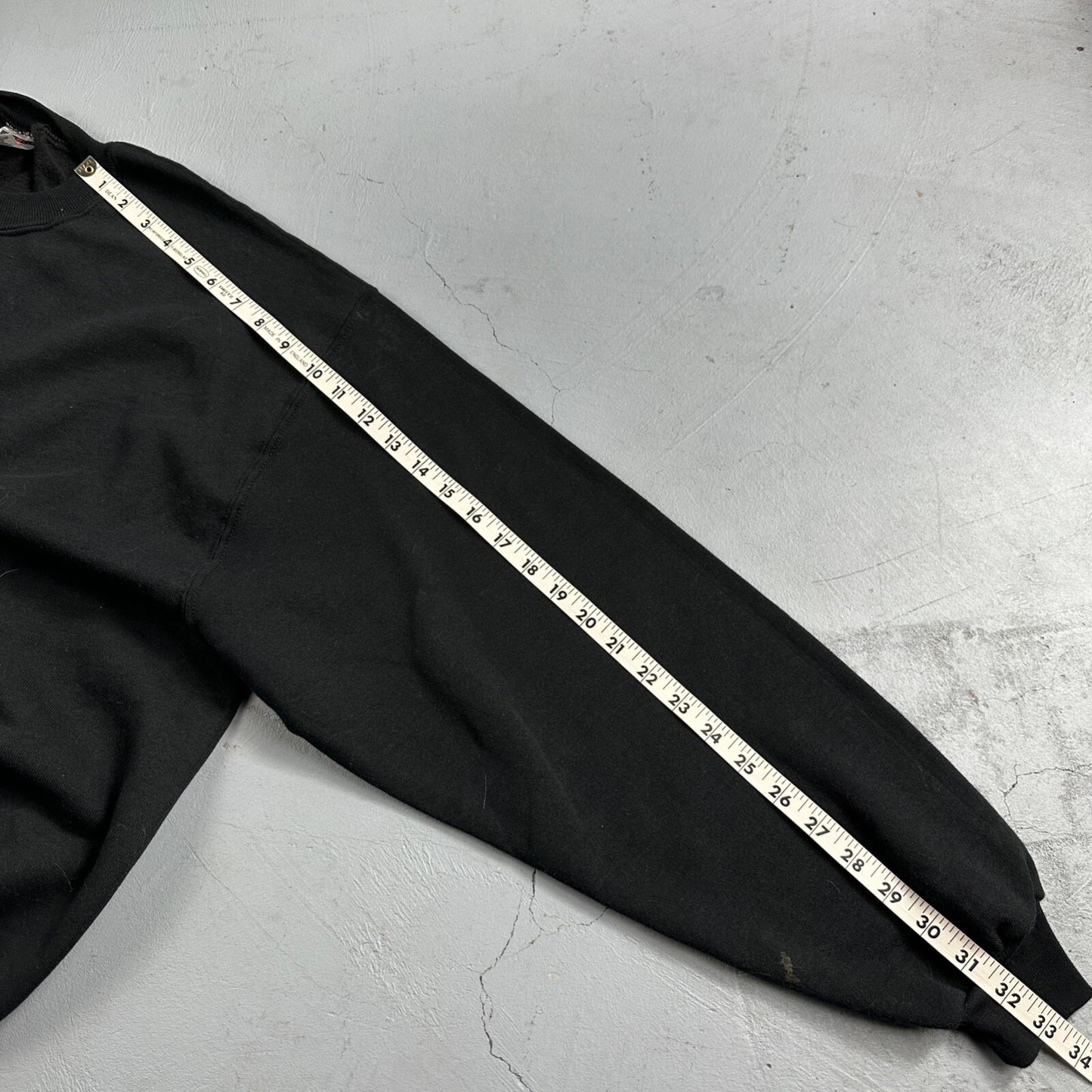 VTG Jerzees Sport Blank Sweatshirt L 1990s Y2K Black Crewneck Basic