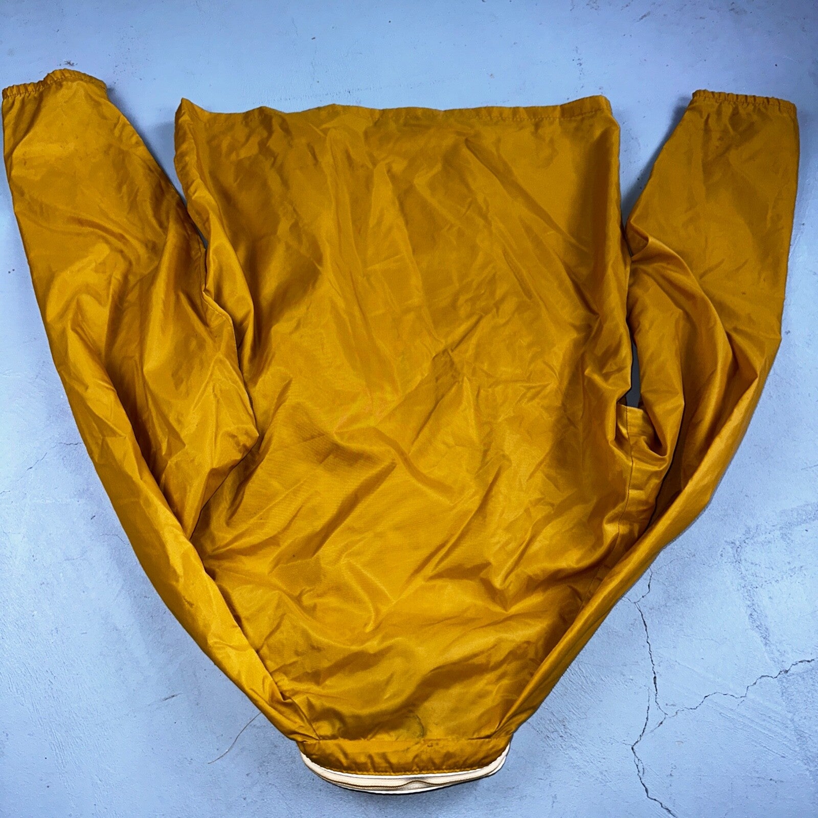 Pacific Trail 70s Vintage Yello Hooded Men Size S Mid Length Windbreaker Jacket