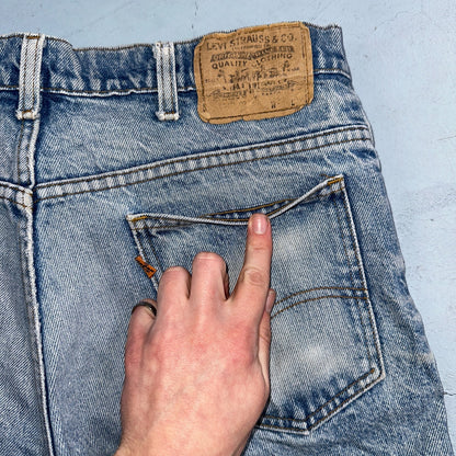 Levis 517 Vintage 80s USA Orange Tab Bootcut Flare Blue Worn Jeans Act 32x27